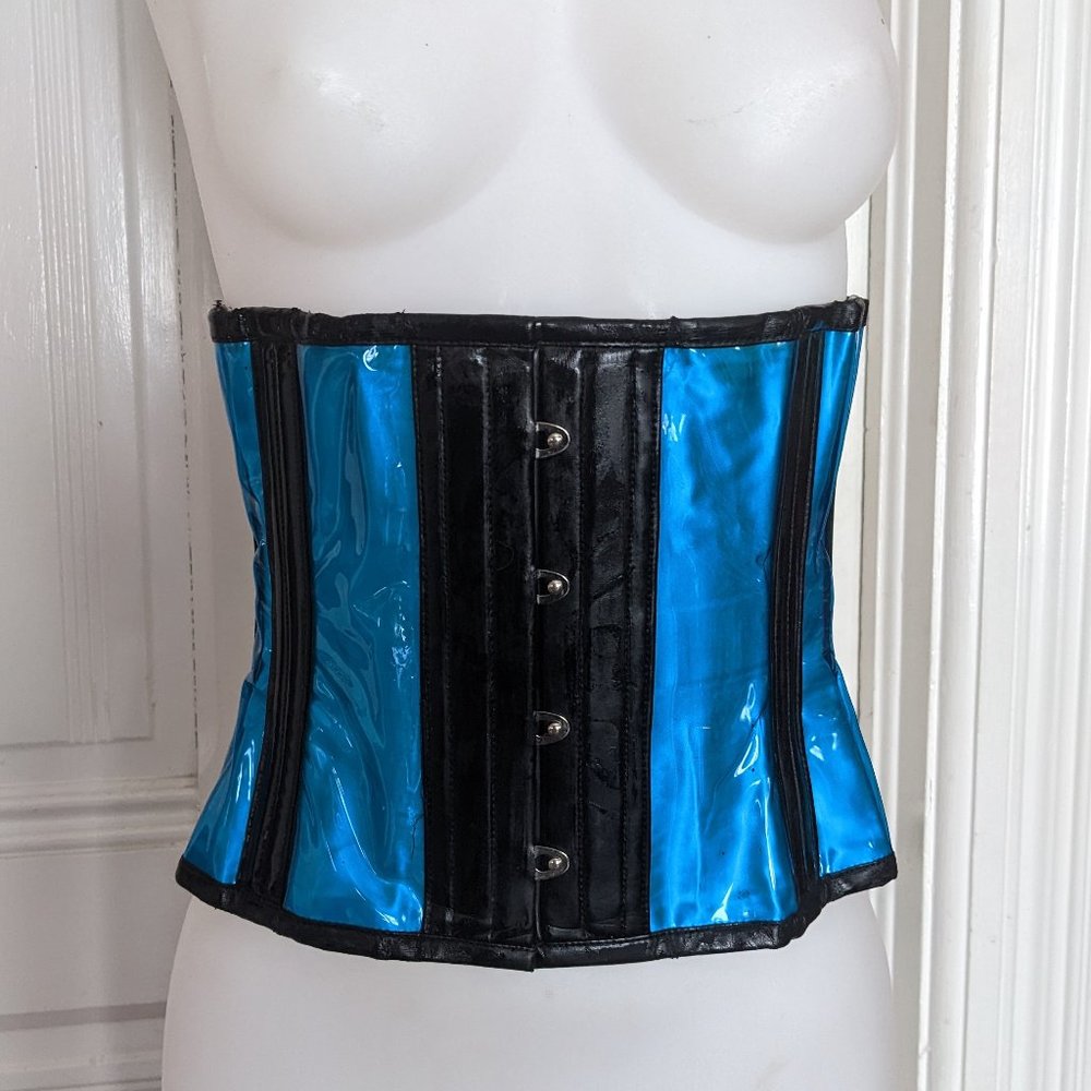 Cybergoth PVC Vinyl Corset Versatile Fashions Vintage 90s